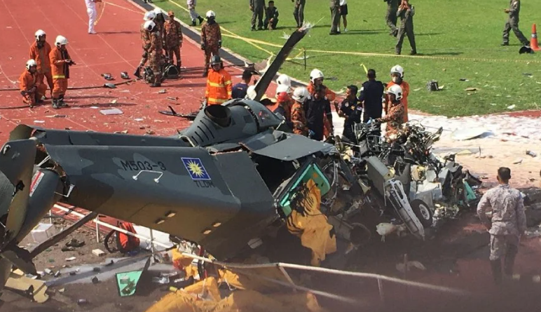 10 Tewas dalam Tabrakan 2 Heli Militer Malaysia Saat Latihan